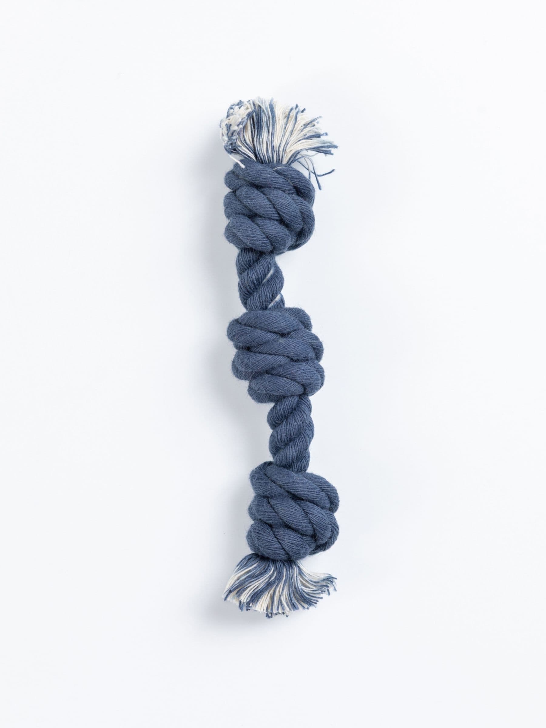 Navy blue version of the Baby G toy, made for extra small dog breeds