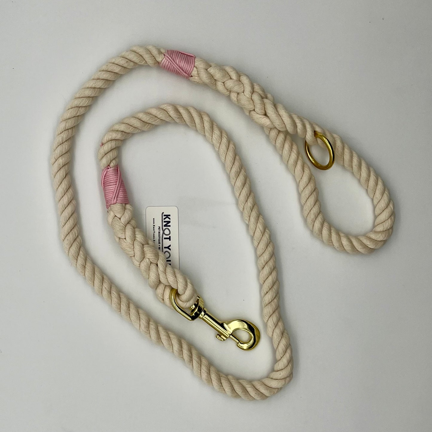 Natural Lead with Pink Whip