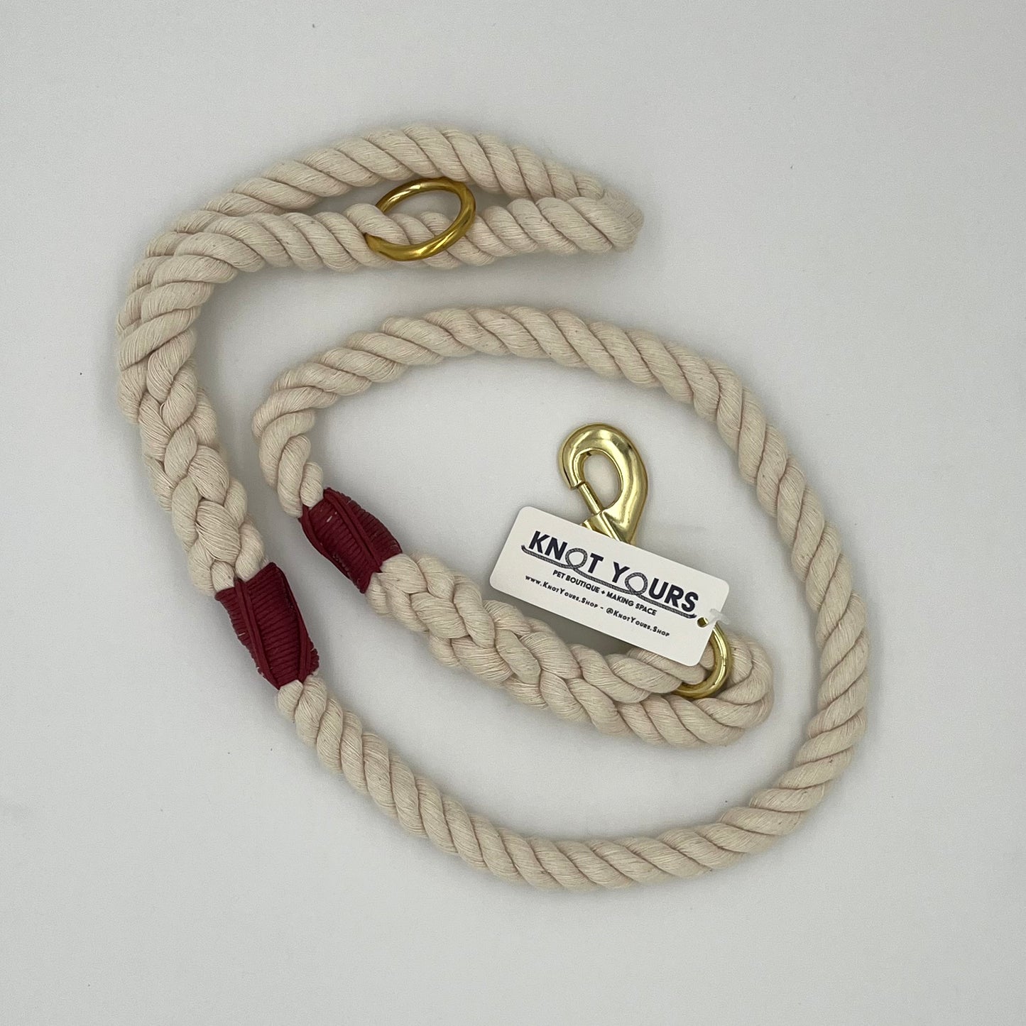 Natural Lead with Burgundy Whip