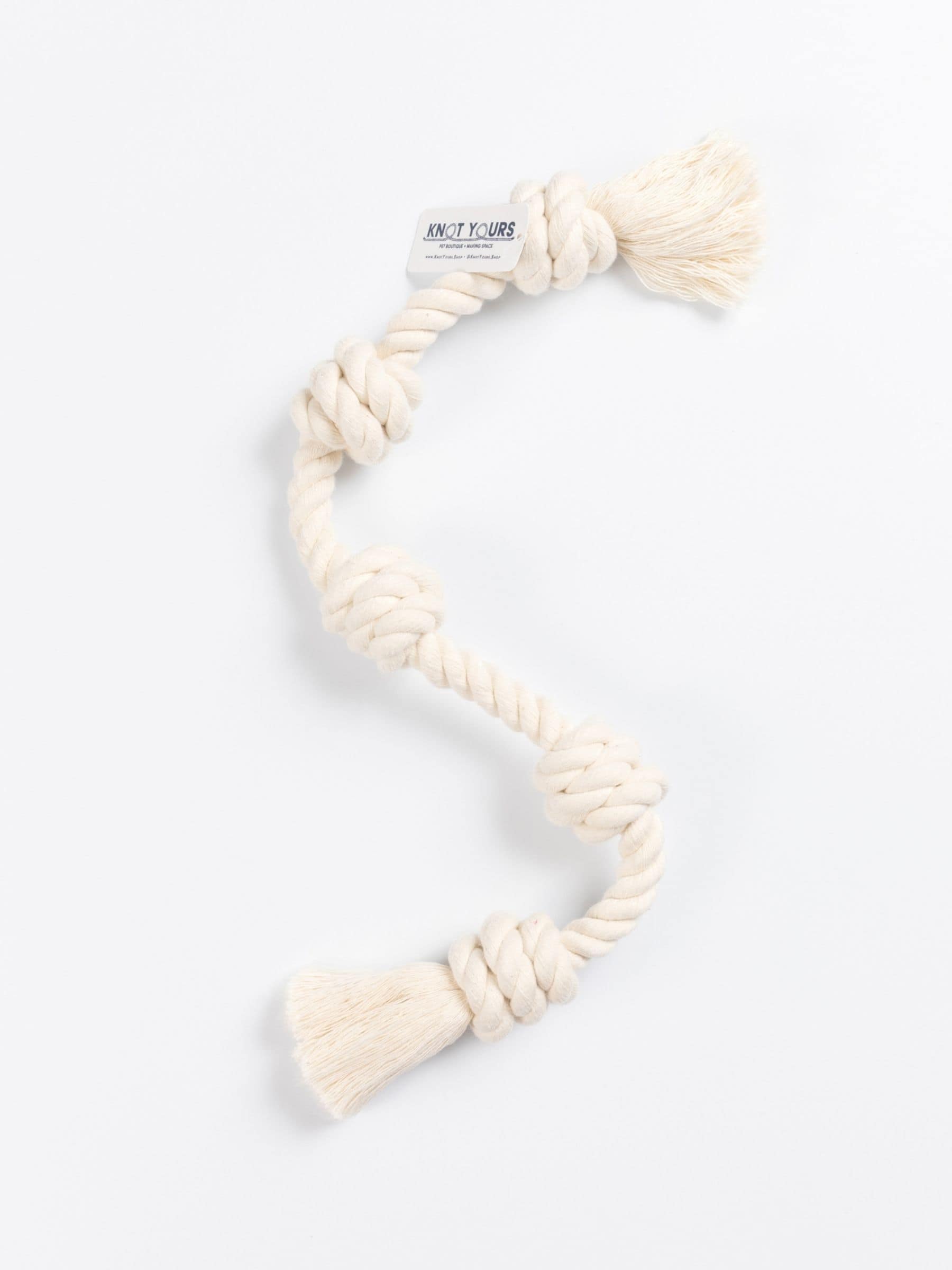 Natural cotton Little Gigantic dog rope toy for small dogs