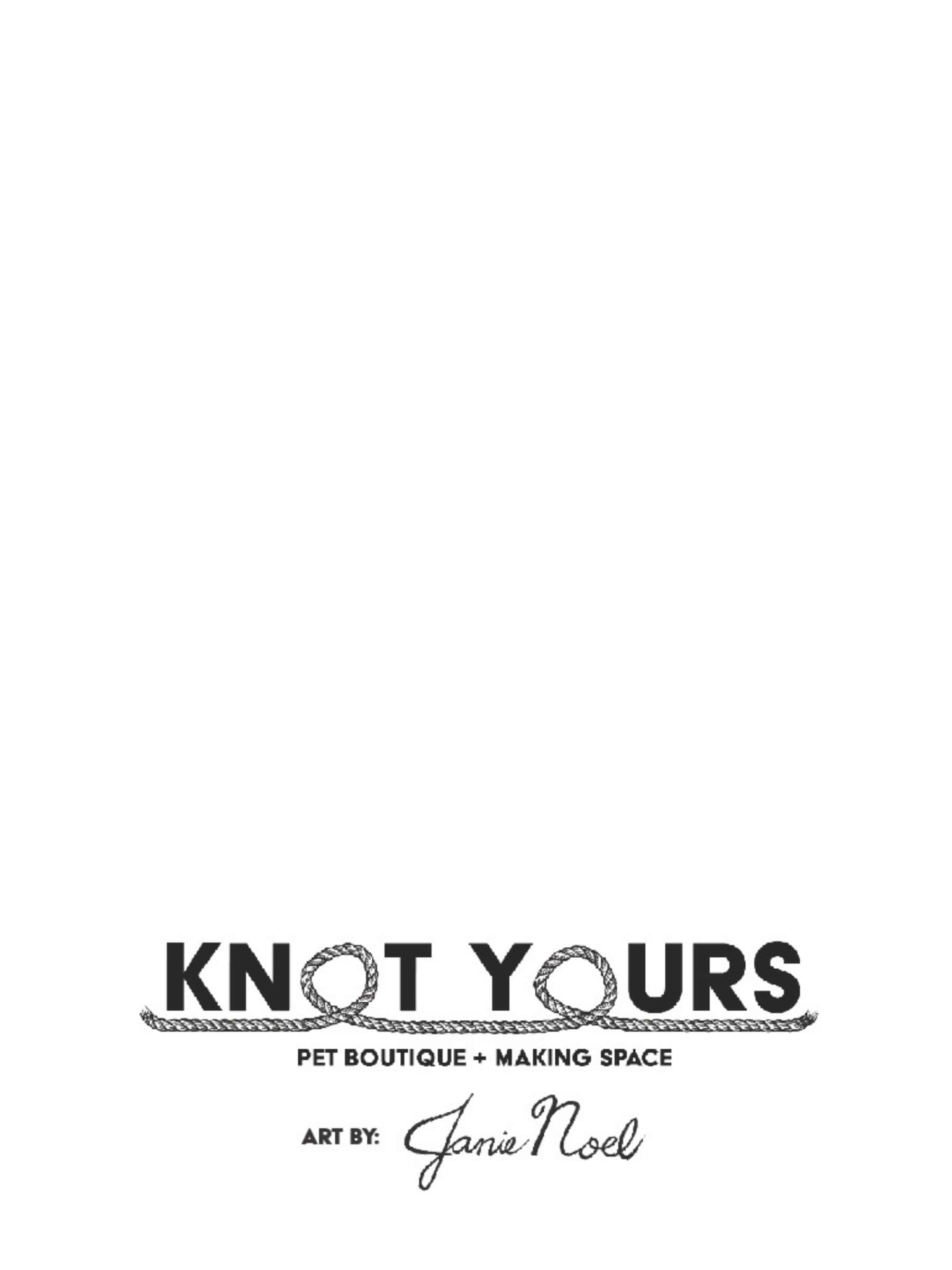 Logo of 'Knot Yours' with text on a white background