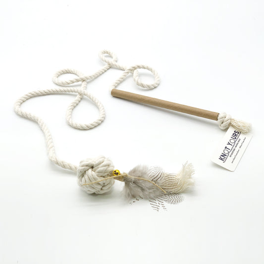 Cat Wand With Feather and Bell