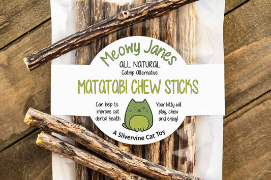 Meowy Janes Matatabi Chew Sticks - Catnip Alternative Natural Treat