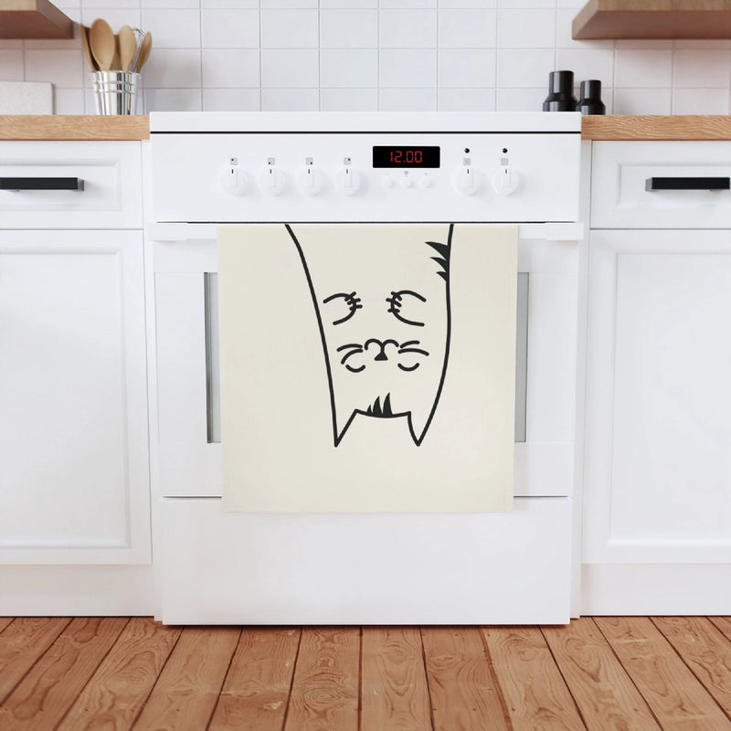 Cat cotton tea towel