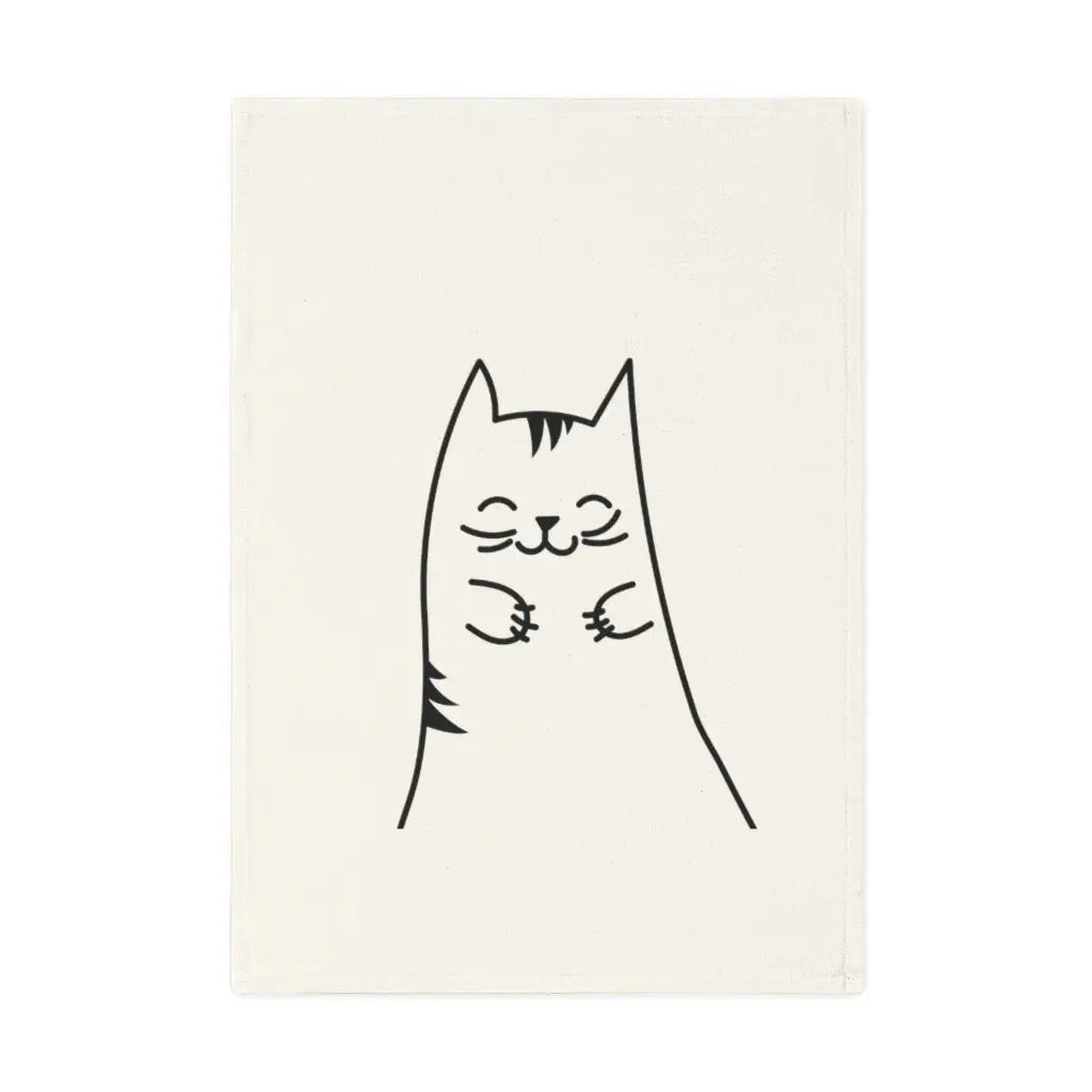 Cat cotton tea towel